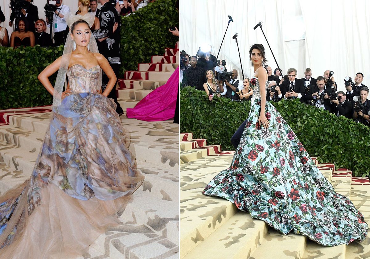 الفساتين بالقماش المطبع بالازهار في عام 2018