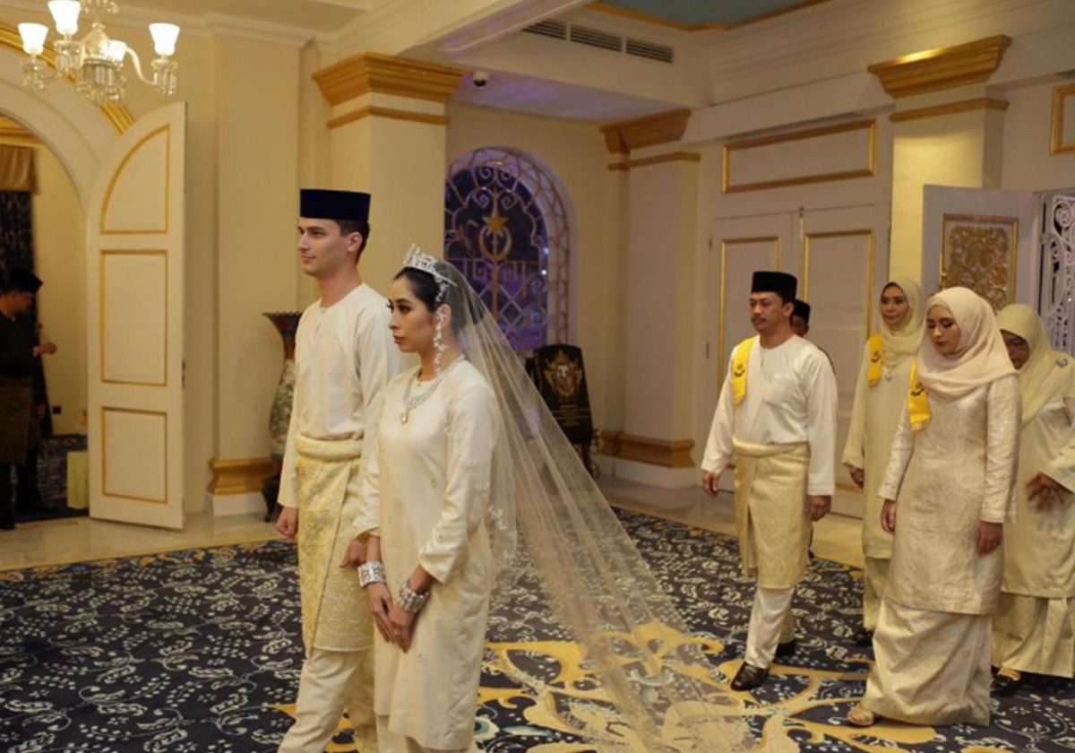 مراسم حفل زفاف الأميرة الماليزية 
