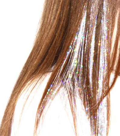 خصلات شعر الغليتر من اجدد صيحات الموضة بالصور