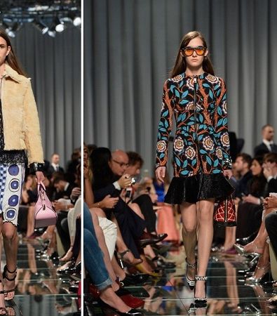 ظهور النقشات المختلفة خلال العرض 