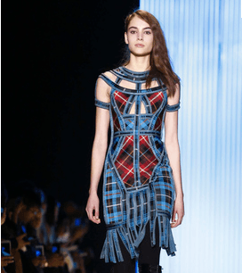 فساتين Herve Leger بقصة الـ Cut Out لشتاء 2017