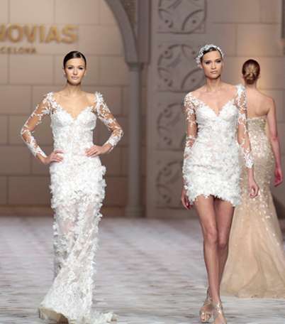 صور فساتين عرايس 2014 Pronovias في أسبوع برشلونة | اجمل فساتين زفاف