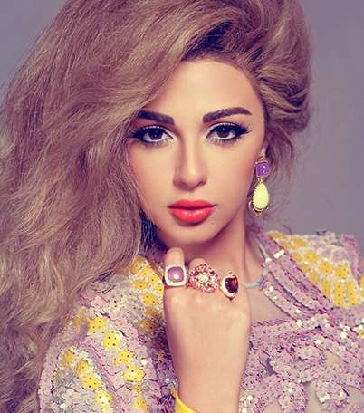 مكياج ميريام فارس بالألوان الجريئة