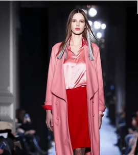 موضة الاحمر مع الزهري من Alexis Mabille لشتاء 2017