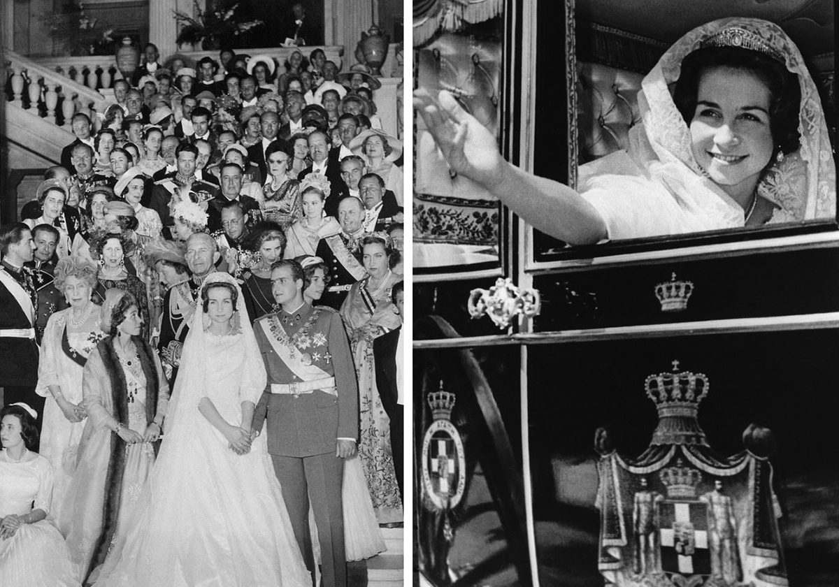  بالصور حفل زفاف الملكة صوفيا قبل 56 عاماً
