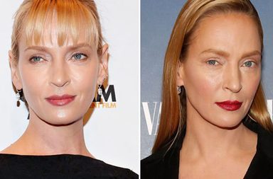 بالصور، إطلالات اوما ثورمان قبل عمليّات التجميل