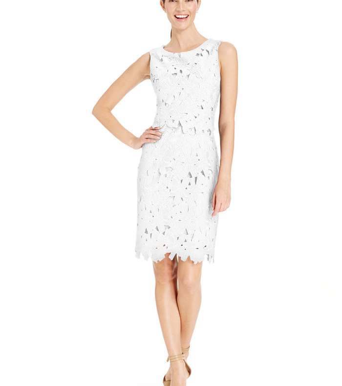 موضة اجمل فساتين دانتيل ابيض