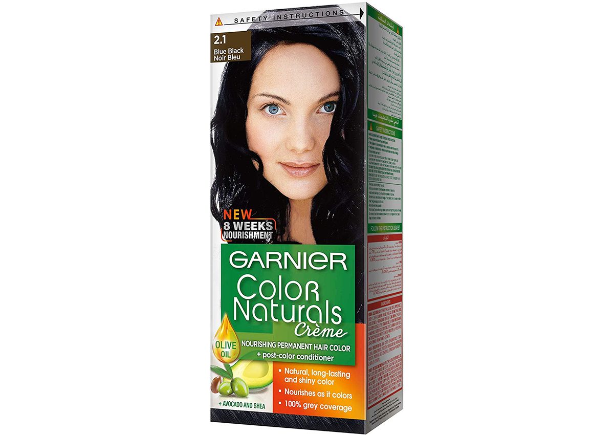 افضل صبغة شعر اسود مزرق