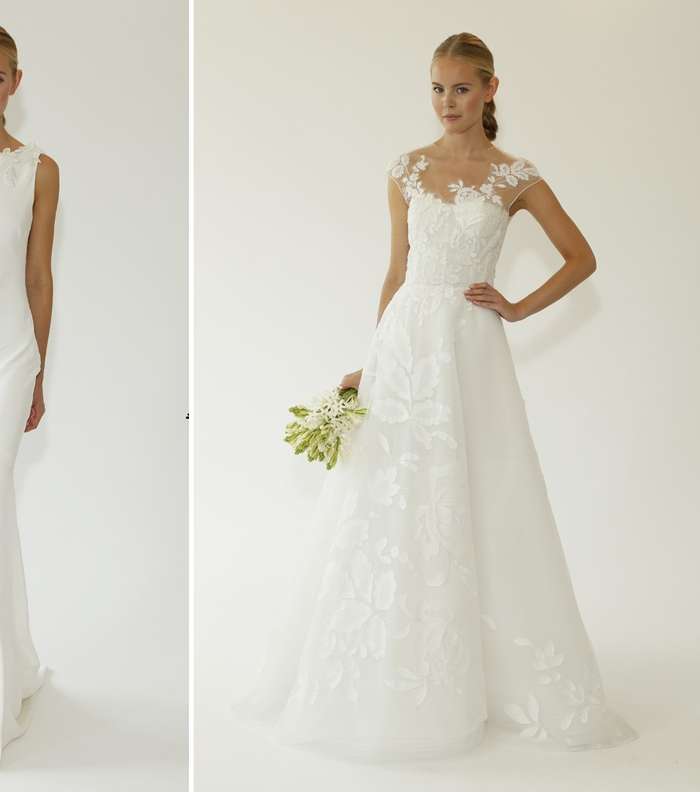 البياض الناصع مع فساتين زفاف أوسكار دو لا رنتا 