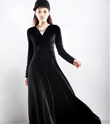 صور اجمل موديلات فساتين القطيفة