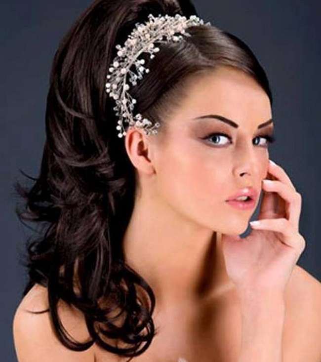 موديلات تسريحات شعر عروس 2015