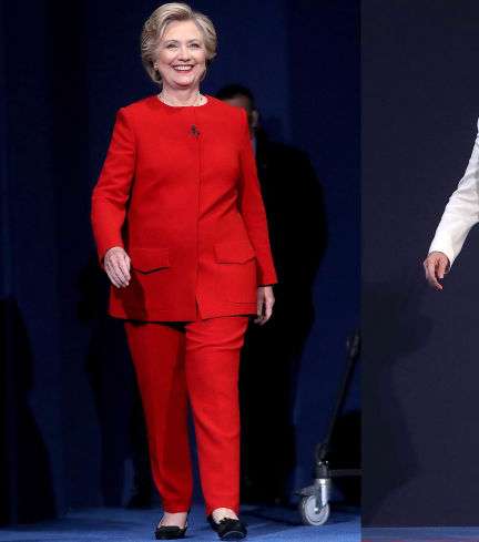 اطلالات هيلاري كلينتون خلال الانتخابات الاميركية من ابرز محطات الموضة في عام 2016
