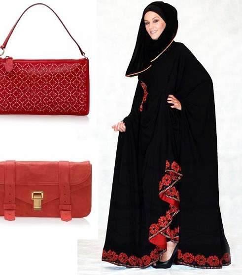 حقائب مميّزة تضفي لمسة حيوية على العباءة