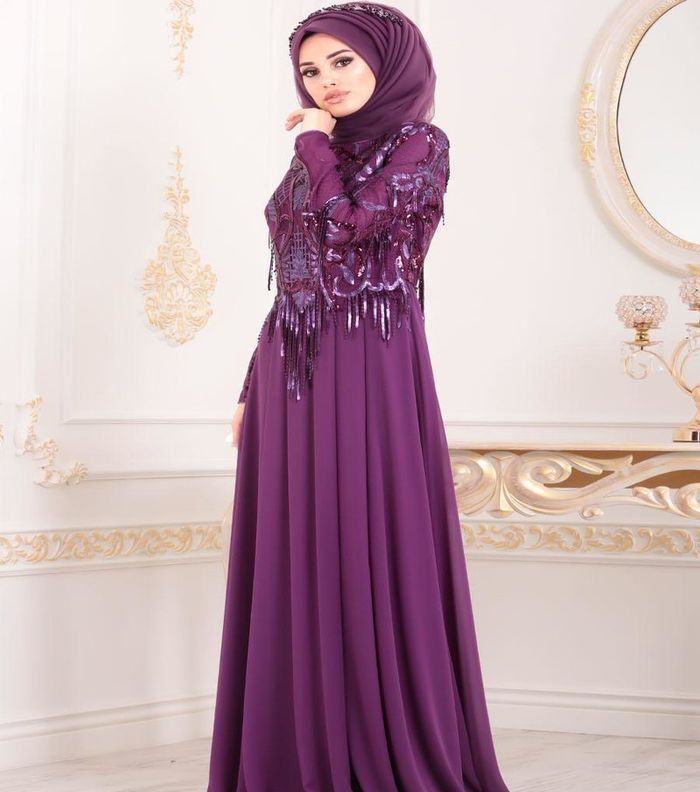 صور اجمل فساتين ام العريس محجبات