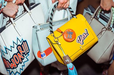 صور مجموعة حقائب من عروض أزياء لندن 2015