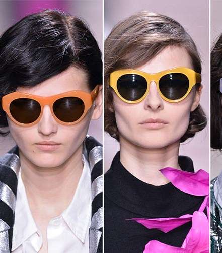 من صيحات الموضة لشتاء 2015، النظارات الشمسية بالإطار الملون