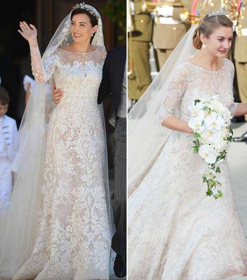 تشابه واضح بين الثوبين، والمشترك واحد: الفخامة! 