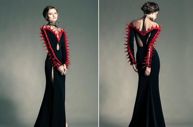 فساتين مميّزة وغريبة لربيع 2013 من تصميم جان لويس سباجي
