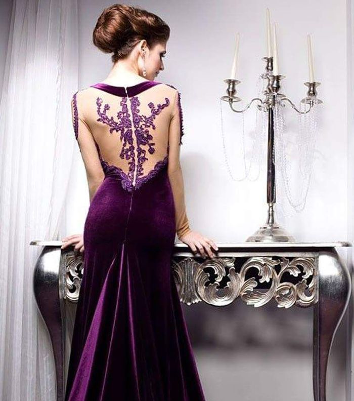 صور افخم فساتين سهرة مخملية