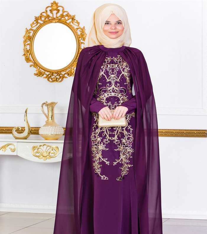 صور اجمل فساتين ام العريس محجبات