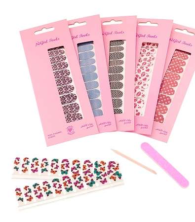 Girl Tools Fashion Nail Strips لصقات جاهزة لزينة أظافرك