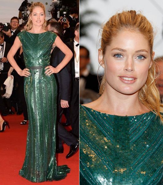 doutzen kroes تختار فستان إيلي صعب لمهرجان كان السينمائي 2012