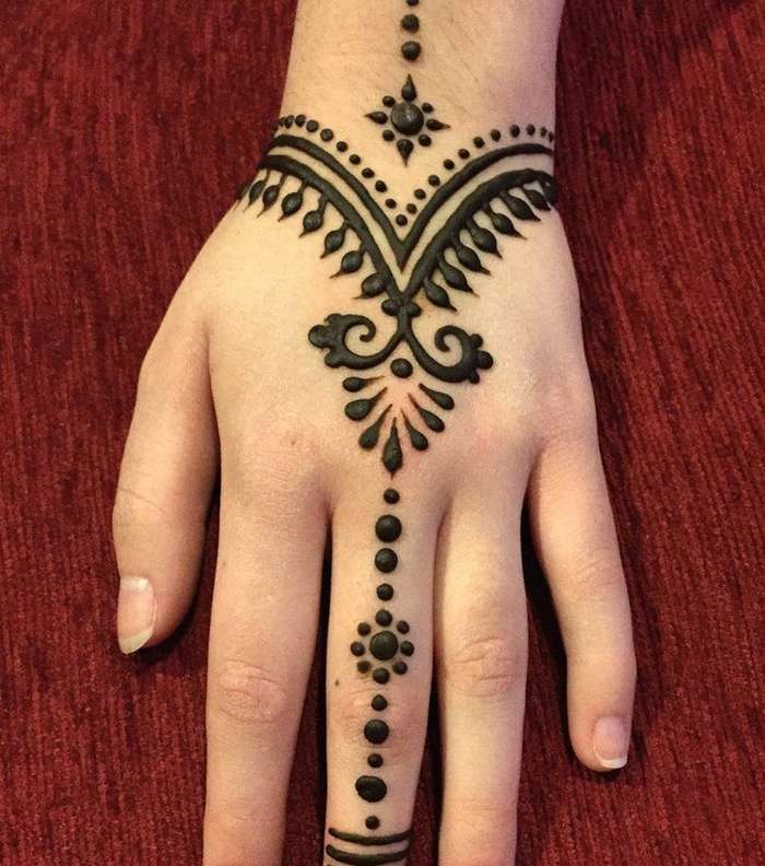 صور اجمل رسم حنا للعروس
