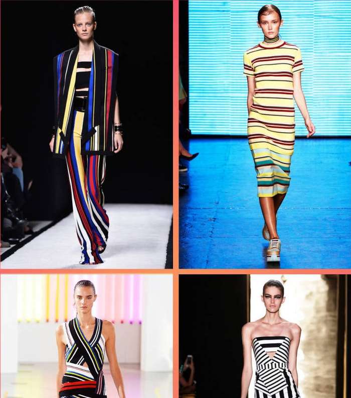 من صيحات موضة صيف2015، الاقمشة المقلمة