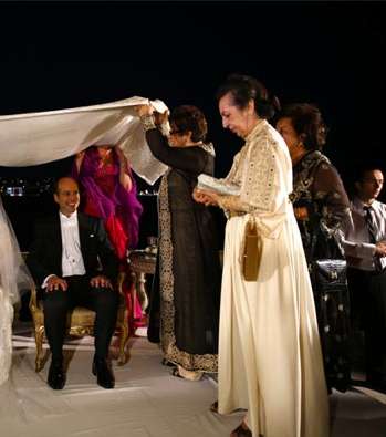 من أجواء حفل الزفاف الضخم الذي أقيم في تركيا