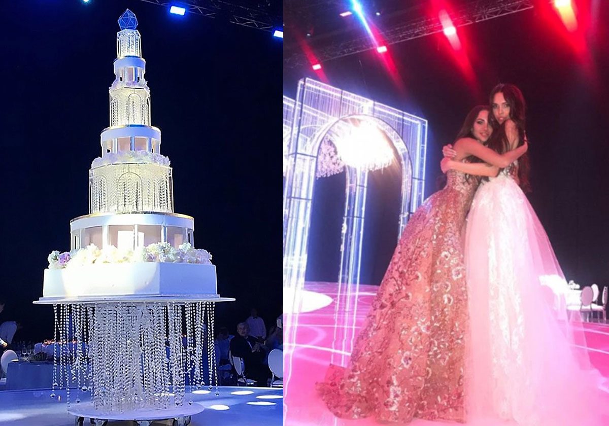 70 قراطاً هو حجم خاتم الزواج... شاهدي صور الزفاف الاكثر بذخاً وفخامة لهذا العام!