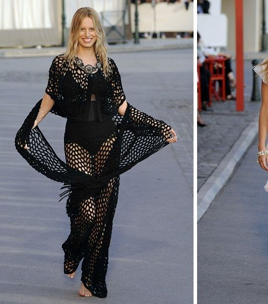 فساتين ناعمة وشفافة من تصميم كارل لاغرفلد