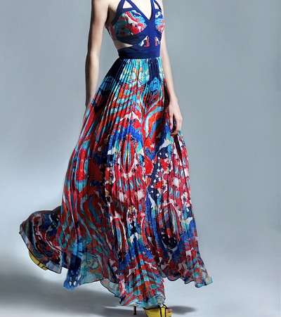 تألّقي في صيف 2014 بفساتين الـ Printed Maxi