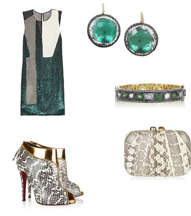 تألقي مع الأخضر والفضي ليلة رأس السنة