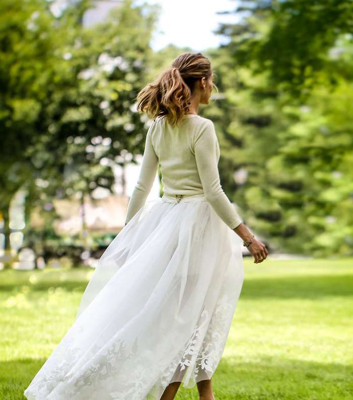 اوليفيا باليرمو اختارت عدم ارتداء فستان زفاف يوم زفافها