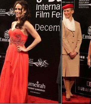 المشاهير على السجادة الحمراء في مهرجان دبي السينمائي