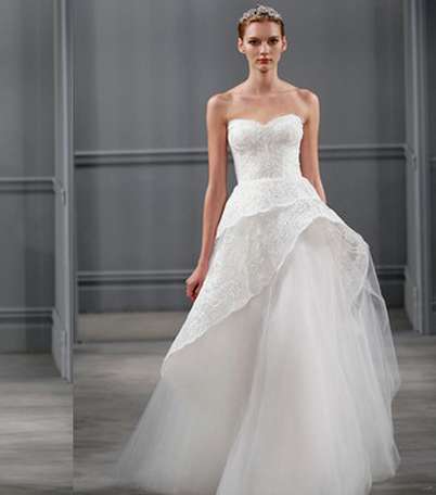 بالصور، فساتين زفاف Monique Lhuillier لربيع 2014