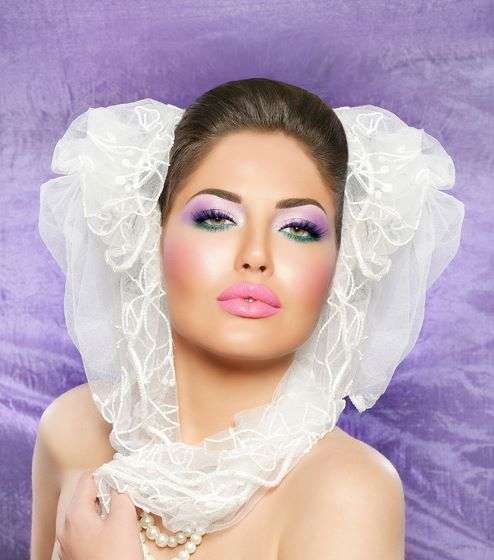 مكياج ملوّن للعروس