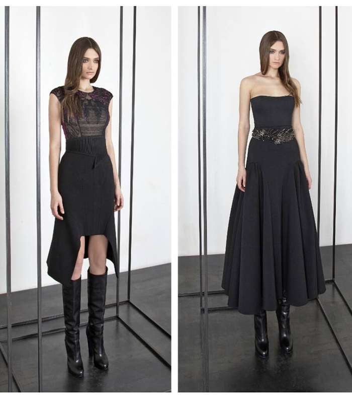 من مجموعة شتاء 2013، اليك اجمل فساتين باسيل سودا