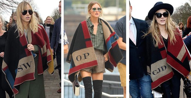 بالصور، إليك ازياء النجمات بمشلح Burberry