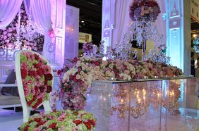 بالصور، ياسمينة تحضر معرض العروس دبي 2015