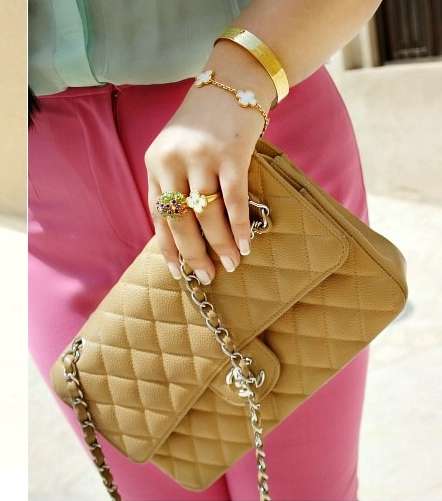 العديد من حقائب شانيل في خزانة زبيدة يعقوب