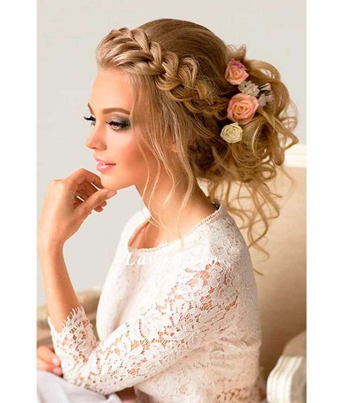 تسريحات شعر مناسبات الزواج