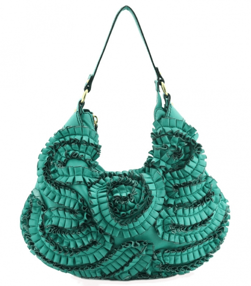 حقيبة Valentino Gravani Petale Green Shoulder Bag