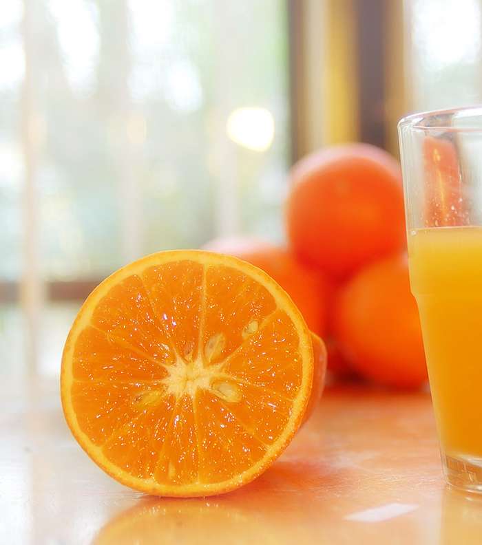 الخطوة الأولى: عصير البرتقال