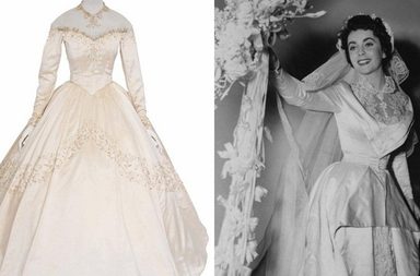 بالصور، فساتين زفاف إليزابيث تايلور 