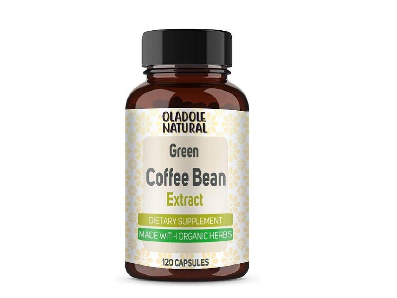 كبسولات Oladole Natural, Green Coffee Bean Max Potency Extract