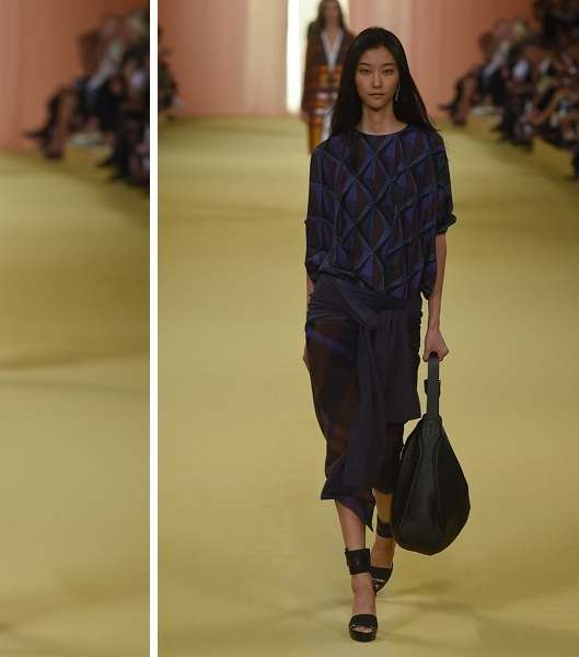 أبرز أزياء Hermes باللّون الكحليّ