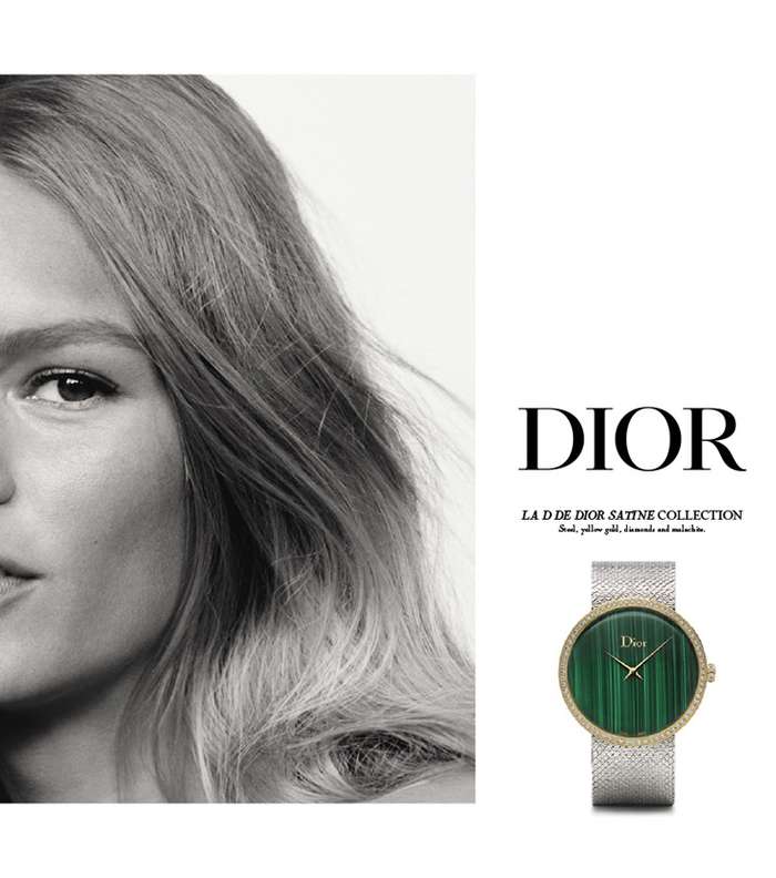حملة ديور لساعات La D de Dior الجديدة مع Anna Ewers