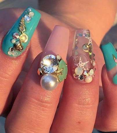 Aquarium Nails من اغرب واحدث صيحات الاظافر بالصور