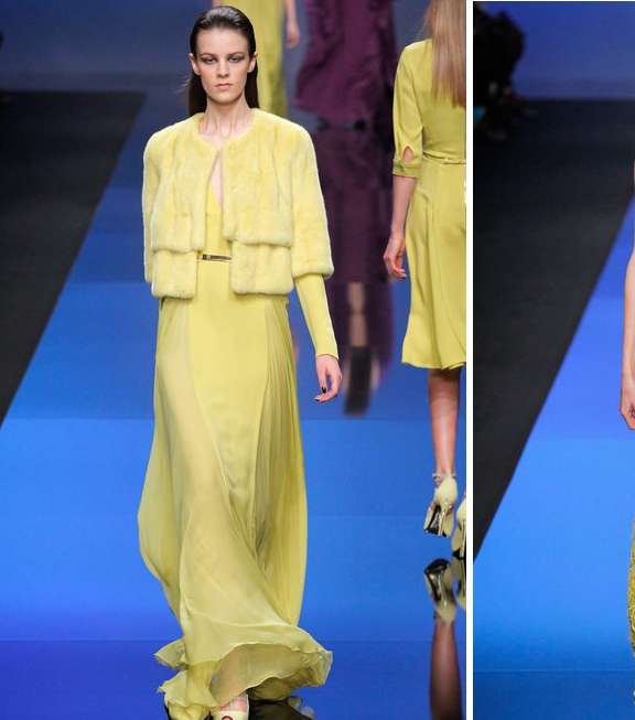 فساتين الشيفون لشتاء 2014 مع إيلي صعب